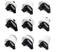 eRgDFS Rolls d'étiquette Compatible DK-11209 DK-11208 DK-11241 DK-22205 DK-22210 Compatible avec Les imprimantes QL-800 QL-580N QL-700(DK-11202)