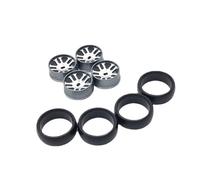 eRgDFS Roues à dérive de 25mm compatibles avec Les pièces de Voiture RC 1/28, Compatible avec modèles 284131 K969 K979 K989 K999 P929 P939 Iw04m -Q Mimi-Z(Dark Grey)