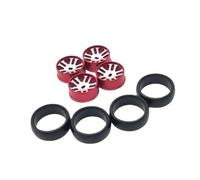 eRgDFS Roues à dérive de 25mm compatibles avec Les pièces de Voiture RC 1/28, Compatible avec modèles 284131 K969 K979 K989 K999 P929 P939 Iw04m -Q Mimi-Z(Red)