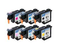 eRgDFS Tête d'impression Compatible avec Les modèles d'imprimante 81 5000 5000ps 5500 5500ps Compatible avec numéro de pièce C4950A C4951A C4952A C4953A C4954A C4955A(One Set (6 Colours))