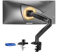 ErGear Bras Ecran PC 13 à 49 Pouces Moniteurs Ultra-Larges, Support Écran PC Robuste, Bras Écran avec Pivot, Inclinaison et Rotation Maison et Bureau, Supporte 12 kg, VESA 75x75/100x100 mm