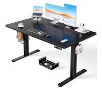 ErGear Bureau Assis Debout avec Moteur Brushless avancé-140 x 80 cm-100 kg de capacité de Charge Bureau Assis Debout Electrique, Fonction silencieuse, Cadre métallique Robuste