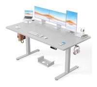 ErGear Bureau Assis Debout avec Moteur Brushless avancé-160 x 80 cm-100 kg de capacité de Charge Bureau Assis Debout Electrique, Fonction silencieuse, Cadre métallique Robuste