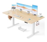 ErGear Bureau Assis Debout avec Moteur Brushless avancé-160 x 80 cm-100 kg de capacité de Charge Bureau Assis Debout Electrique, Fonction silencieuse, Cadre métallique Robuste