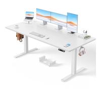 ErGear Bureau Assis Debout avec Moteur Brushless avancé-180 x 80 cm-100 kg de capacité de Charge Bureau Assis Debout Electrique, Fonction silencieuse, Cadre métallique Robuste