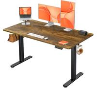 ErGear Bureau Assis Debout électrique, 120x60cm, Marron Rustique