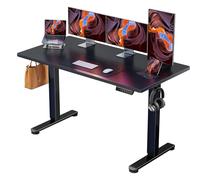 ErGear Bureau Assis Debout électrique, 140x70cm, Noir