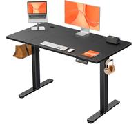 ErGear Bureau Assis Debout Electrique, Bureau Réglable en Hauteur Electrique 120 x 60 cm, Bureau Informatique avec Panneau Intelligent à 4 Mémoires, Bureaux avec Plateau en Panneaux Assemblés