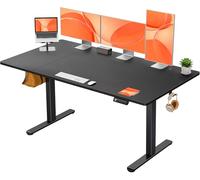 ErGear Bureau Assis Debout Electrique, Bureau Réglable en Hauteur Electrique 160 x 80 cm avec Panneau Intelligent à 4 Mémoires, Bureaux avec Plateau en Panneaux Assemblés