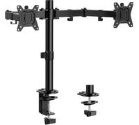 ErGear Dual Monitor Stand for 13 to 32 Inch Screens, Dual Arm Ergonomic Viewing Angle, - Adjustable Tilt ±45°/ Swivel 180°/ Rotate 360°/ VESA 75/100mm