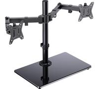 ErGear Support Double Ecran PC pour 13"- 32" Ecran avec Construction Solide Base Mouvement Fluide Support d'écran Inclinaison ±45° Inclinaison 180° Rotation 360° Poids Maximal de 8 kg Gaming