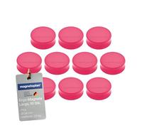Ergo aimants large, diamètre : 34 x 12,5 mm-lot de 10 rose bonbon