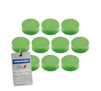 Ergo aimants large, diamètre : 34 x 12,5 mm-lot de 10 Vert mai