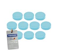 Ergo Aimants Medium, diamètre 30 x 8 mm, lot de 10 Bleu ciel