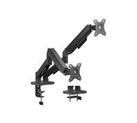 T'nB – Support double moniteur ErgoMeca – Réglage multi-axe 360° – 17–32 pouces, 8 kg – Noir