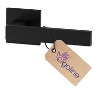 ERGO line Design moderne, poignée de porte noire CUBE, poignée sans rosace inférieure, la silhouette ultra-fine, poignée carrée noire mate, garnitures de porte, poignée