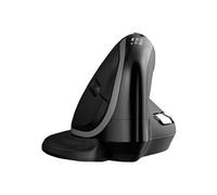 ERGO MAX - Souris verticale - ergonomique - pour droitiers - 7 boutons - sans fil - 2.4 GHz, Bluetooth 5.0 - rï¿½cepteur sans fil USB - noir