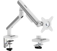 Ergo Office ER-451 Support d'écran avec ressort à gaz Support pour écrans de 17 à 32" jusqu'à 9 kg Bras d'écran Double bras Support de table Pivotant Inclinable Rotatif VESA 75x75 et 100x100