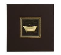 ERGO-PAUL de Bain de Luxe II, Paper/Eco Leather/Wood, 40.0 x 40.0 x 1,5 cm, Marron, 40.0 x 40.0 x 1.5 cm