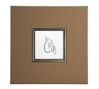 ERGO-PAUL de Florence, Paper/Eco Leather/Wood, 40.0 x 40.0 x 1,5 cm, Beige, 40.0 x 40.0 x 1.5 cm