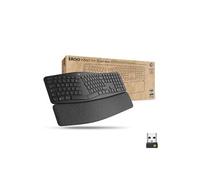 Ergo Series ERGO K860 for Business - Clavier - full size - sans fil - 2.4 GHz, Bluetooth 5.0 LE - QWERTZ - Suisse - graphite