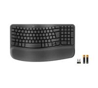 Logitech Ergo Series Wave Keys for Business - Clavier - sans fil - Bluetooth 5.1 LE - QWERTY - graphite G