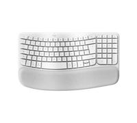Ergo Series Wave Keys for Mac - Clavier - sans fil - Bluetooth LE - QWERTZ - Allemand - blanc cassé