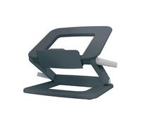 LEITZ - Support pour Ordinateur Portable 13" à 15" avec Hauteur & Angle Réglables et 6 Pré-réglages, Format Compact, 80% Plastique Recyclé & 100% Recyclable, Gamme Ergo, Coloris gris (64240089)