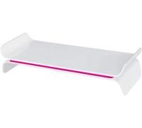 Ergo Wow Support D'Écran Ajustable, Hauteur Réglable Sur 2 Positions, Rose/Blanc, 65040023