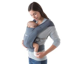 Ergobaby Embrace Cozy Newborn Baby Wrap Carrier Travel Bed BCEMAOXBLU