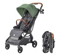 Ergobaby Metro 3 Deluxe Poussette compacte inclinable, poussette de la naissance à 22 kg (0-4 ans), pliage à une main, compatible siège auto, avec sangle de transport, Willow Green