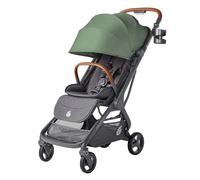 Ergobaby Metro 3 Deluxe Poussette compacte inclinable, poussette de la naissance à 22 kg (0-4 ans), pliage à une main, compatible siège auto, avec sangle de transport, Willow Green