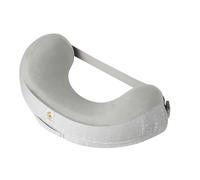 Ergobaby Natural Curve Coussin d'allaitement Ergonomique avec Sangle, Coussin d'allaitement avec Sangle Dorsale et Fermeture à Boucle pour Un Confort et Une stabilité élevés, Gris Clair de Lune