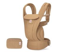 Ergobaby Omni Deluxe Porte-bébé tout-en-un pour les nouveau-nés dès la naissance jusqu'à 20kg, porte-bébé ergonomique en mesh 4 positions, dorsal, porte-bébé de voyage, Camel