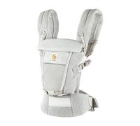 Ergobaby Porte-Bébé Adapt pour Nouveau-Nés, dès la Naissance, Ergonomique 3 Positions en Mesh SoftFlex pour Portage Ventral et Dorsal, Pearl Grey