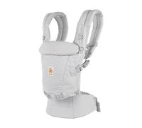 Ergobaby Porte-Bébé Adapt pour nouveau-nés, dès la naissance, porte-bébé ergonomique 3 positions en Coton SoftTouch pour portage ventral et dorsal, Pearl Grey