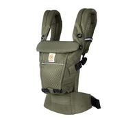 Ergobaby Porte-Bébé Adapt pour nouveau-nés, dès la naissance, porte-bébé ergonomique 3 positions en Mesh SoftFlex™ pour portage ventral et dorsal, Olive Green