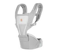 Ergobaby Porte-bébé Alta Hip Seat – siège de hanche Mesh SoftFlex, 4 mois (5,5–20,4kg) Pearl Grey