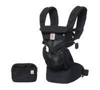 Ergobaby Porte Bebe Omni 360 Ergonomique et Physiologique pour Nouveau né, Cool Air Dorsale et Ventral, Onyx Noir