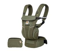 Ergobaby Porte-Bébé Omni Breeze pour nouveau-nés, de la naissance à 20,4 kg, porte-bébé ergonomique 4 positions en Mesh SoftFlex pour portage ventral, sur le côté et dans le dos, Olive Green