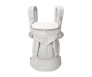 Ergobaby Porte-bébé Omni Classic pour Nouveau-nés et Bambins 0 à 48 Mois | Porte-bébé 4 Positions 100% Coton Premium avec Soutien Ergonomique - 3,2 à 20,4 kg, Pearl Grey