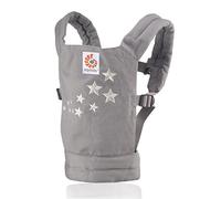Ergobaby Porte-Poupée jouet pour Enfants, Porte-Bébé Galaxy Gris pour Poupon, Coton - Version Allemande
