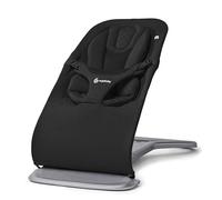 Ergobaby Transat Evolve 3-en-1, Transat ergonomique pour nouveau-nés de la naissance à la petite enfance, balancelle avec insert pour nouveau-né (2,5 kg - 13,2 kg), Onyx Black