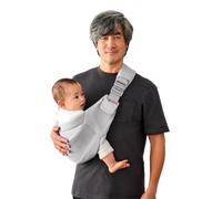 Ergobaby Upsie Sling Porte-hanches ergonomique pour bébés et tout-petits à partir de 6 mois (7,7 à 20,4 kg), commutation spontanée entre la marche et le transport, gris perle