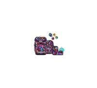 ergobag cubo Bundle Set JungleBear - Lilas | Cartable ergonomique classique, lot de 6 pièces, pour la 1re année d'école primaire, collection AH25/26