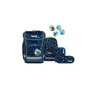 ergobag cubo Light Set Bearassic Garden - Bleu Clair | Ensemble 5 pièces avec cartable ergonomique ultra léger de 780 g, idéal pour l'école primaire au quotidien