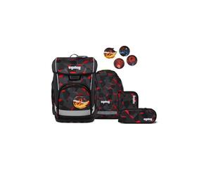 ergobag cubo Light Set Ours Taek - Gris | Ensemble 5 pièces avec cartable ergonomique ultra léger de 780 g, idéal pour l'école primaire au quotidien
