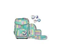ergobag cubo Set Cartable Scolaire Ergonomique Classique, 5 pièces, pour la première Classe de l'école Primaire