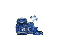 ergobag Set cartable scolaire cubo – ergonomique classique, 5 pièces, bleu, première classe