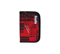 ergobag Étui à Crayon Set de 22 pièces, Crayons de Couleur Lyra, Compartiment pour Emploi du Temps, Compartiment pour Monnaie, règle FireBear - Rouge
